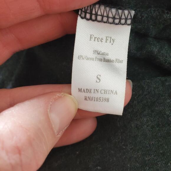 Free Fly Tank Top Womens Small Charcoal Gray Bamboo Viscose Blend Scoop Neck - Picture 6 of 7